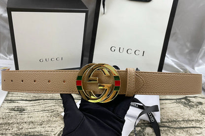 2025 4 Colors  double three-layer lychee pattern double-sided belt