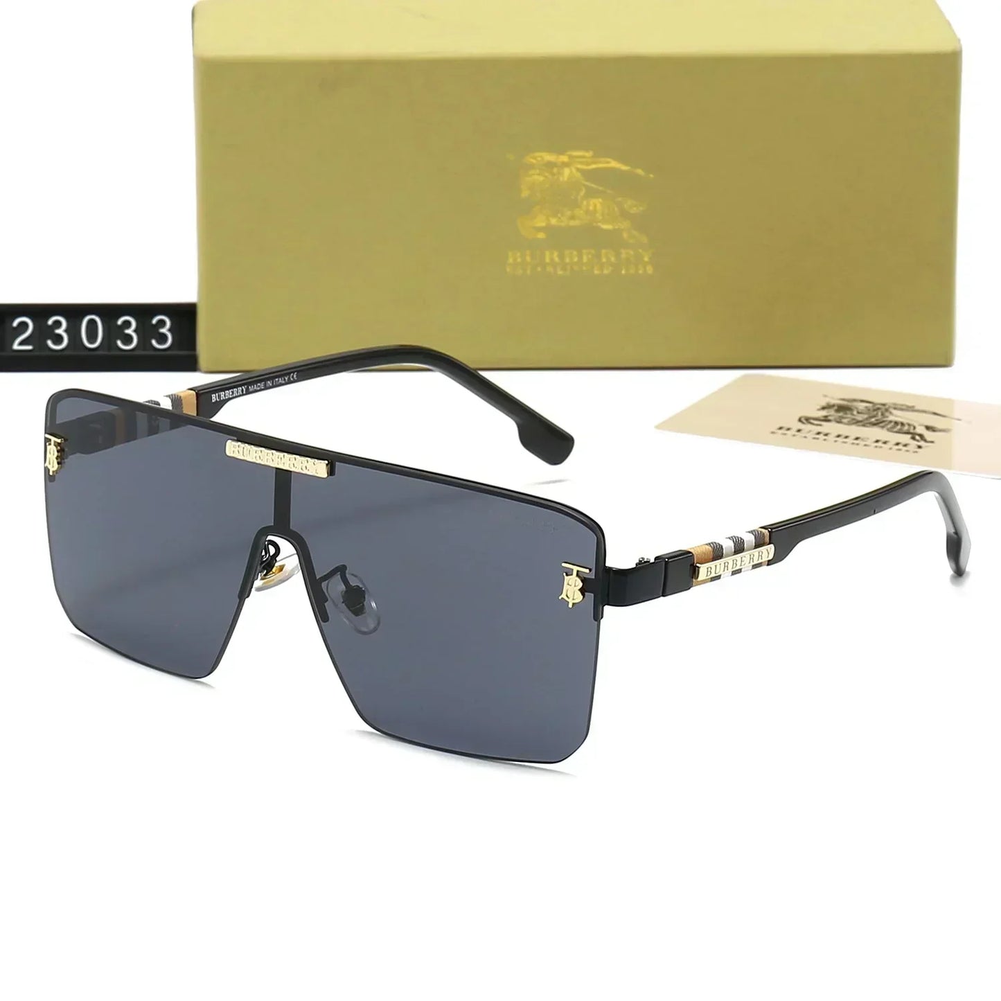 2025 One-Piece Checkered HD Sunglasses 23033