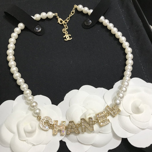 2025 New Letter Pearl Necklace