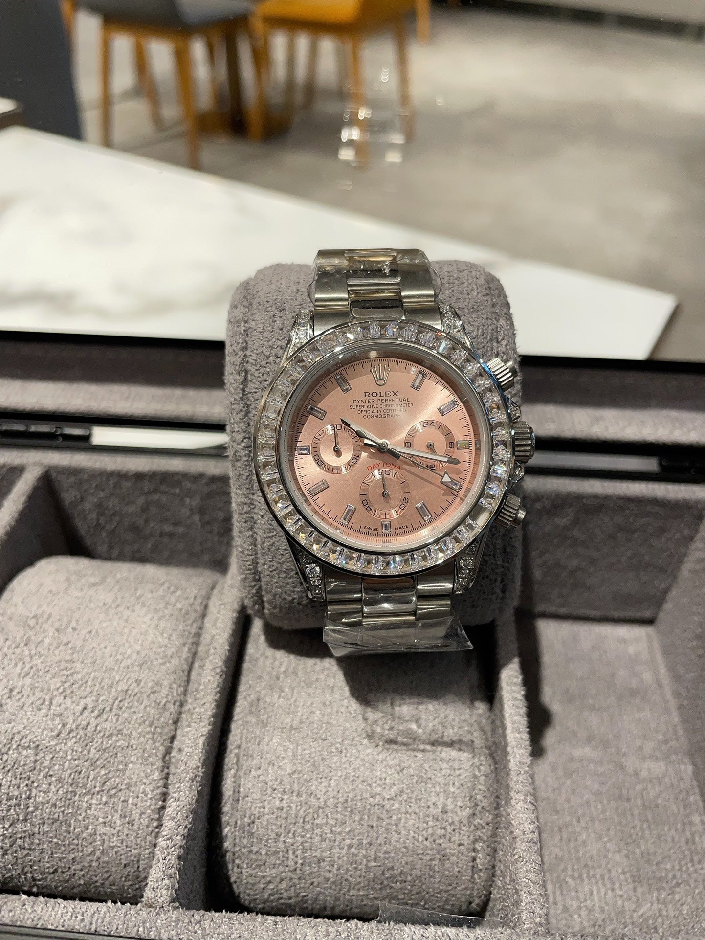 Brand new Rainbow Daytona Watch. The Rainbow Daytona is extremely rare!
