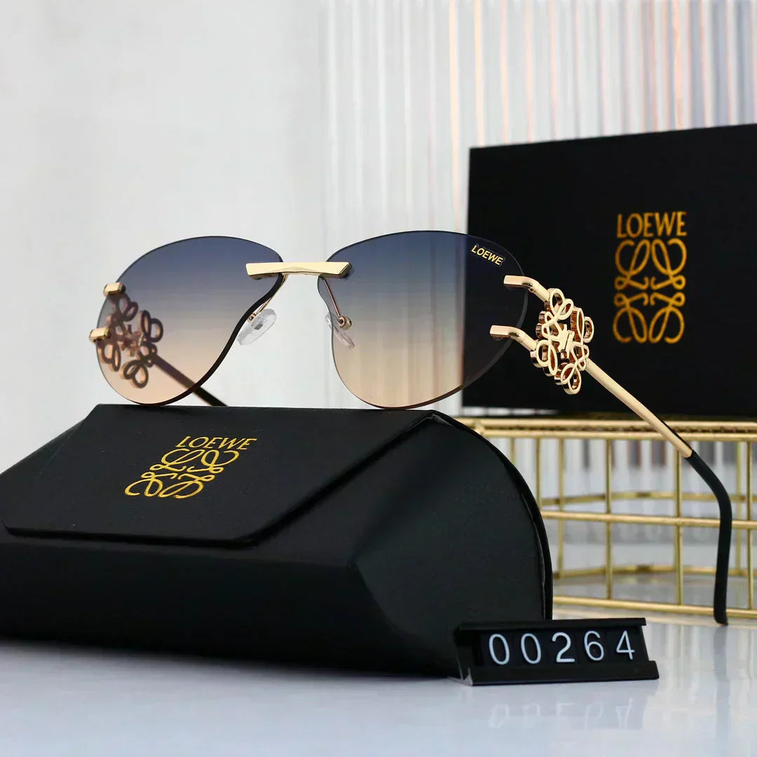 LOEWE Metal temple gradient sunglasses 00264