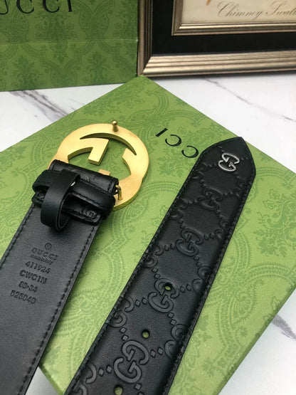 2025 First layer calfskin heat pressed Belt width 3.8cm