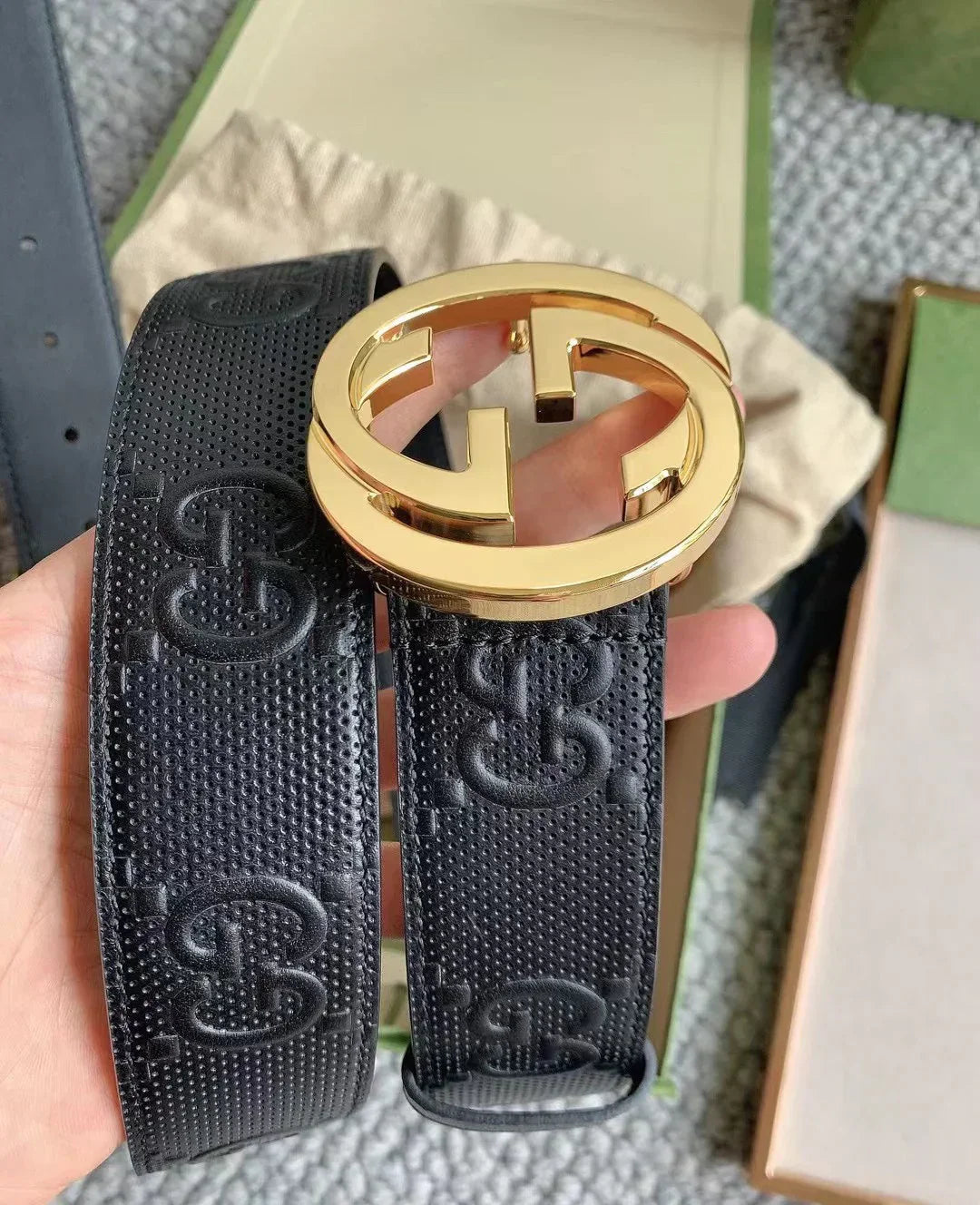 2025 belt High-end business casual belt 4.0cm wide