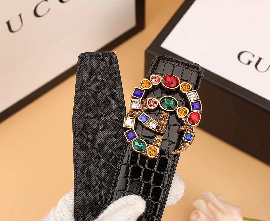 2025 2  double irregular colored diamond belts