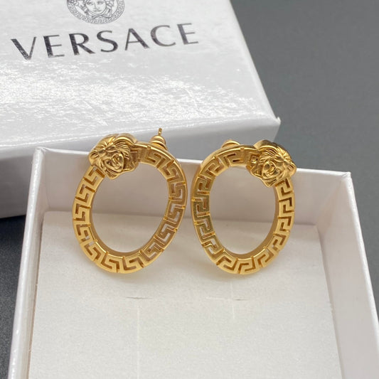 2025 Statement Oval Cutout Earrings
