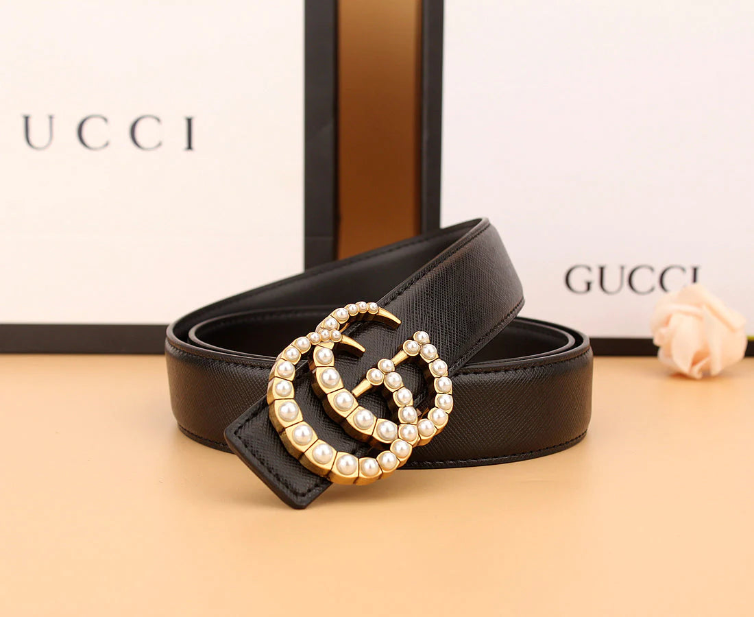 2025 2 styles of  double  pearl belt