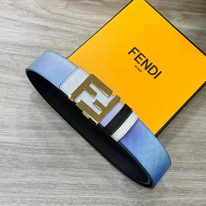 2025 Double-sided calfskin electroplated buckle belt 40MM width