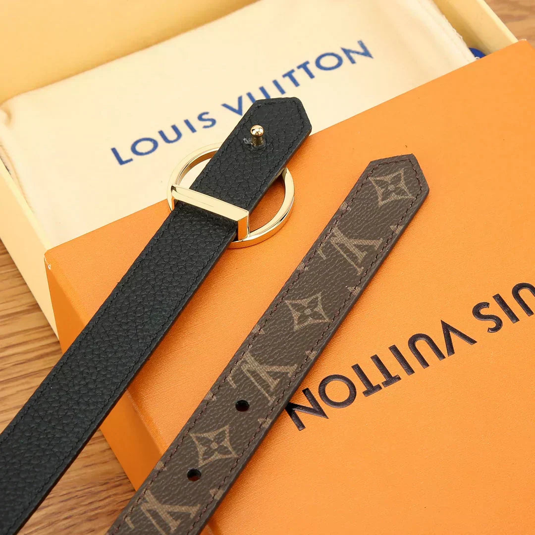 2025 Reversible Solid Calfskin Belt Width 2.0cm