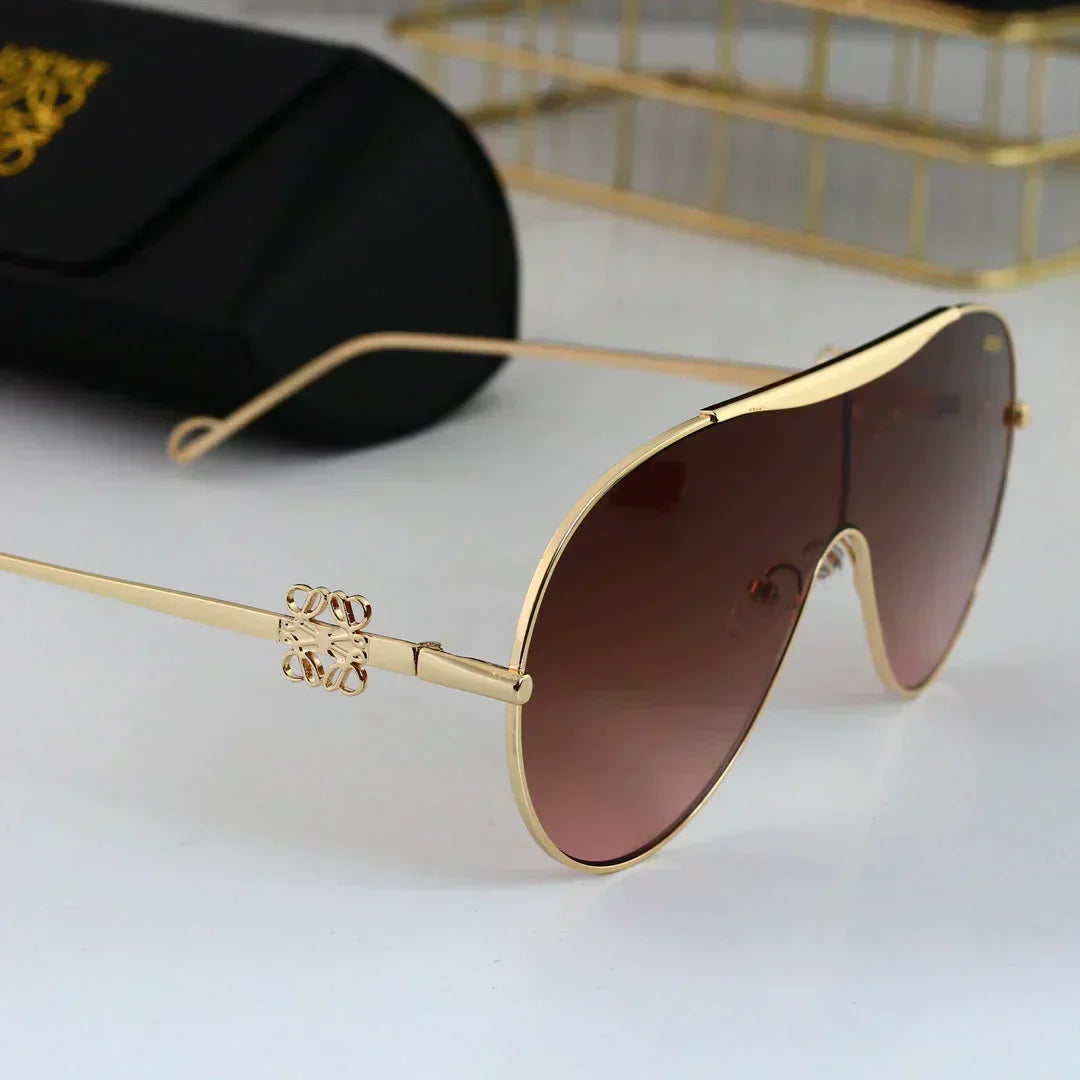 LOEWE Oval round frame sunglasses