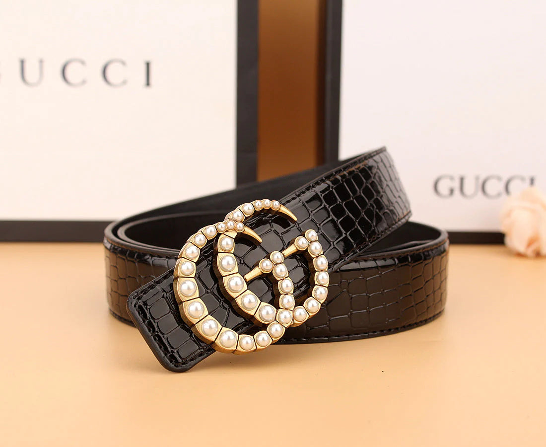 2025 2 styles of  double  pearl belt