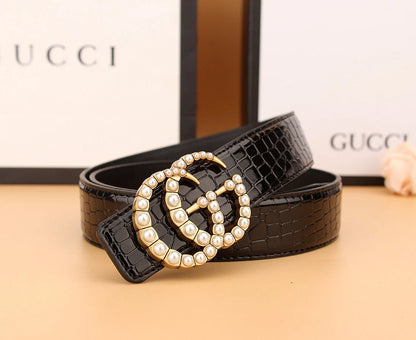 2025 2 styles of  double  pearl belt