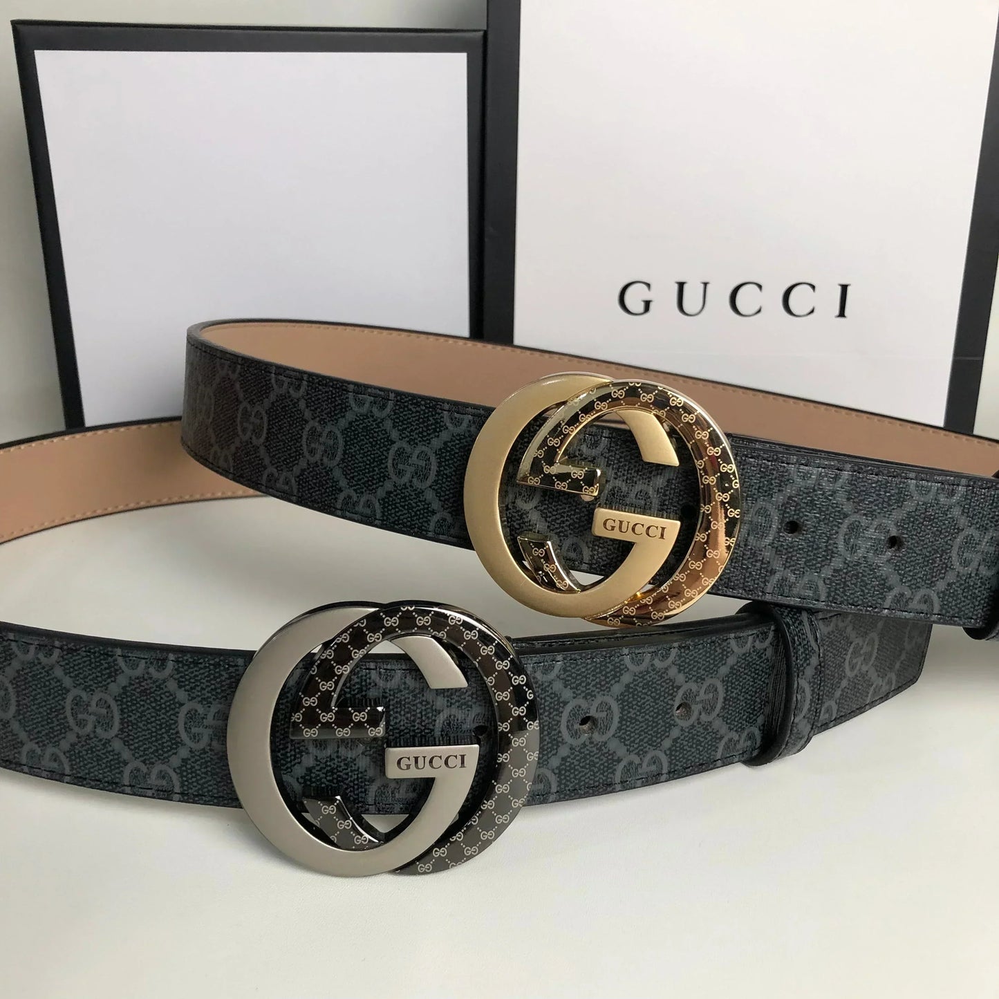 2025 3 Colors printed letter leather belt