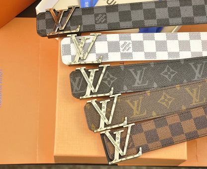 2025 belt 5 Colors   four-leaf clover pattern printed belt