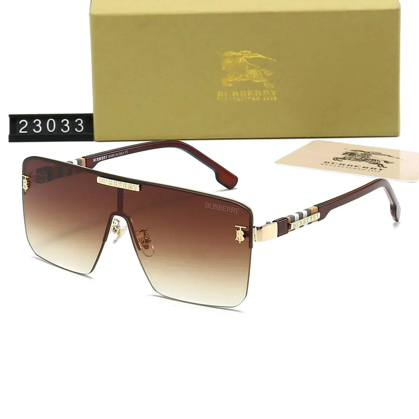 2025 One-Piece Checkered HD Sunglasses 23033