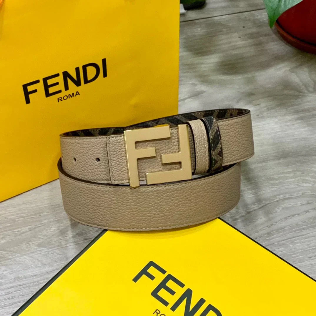 2025 Double loop reversible leather belt