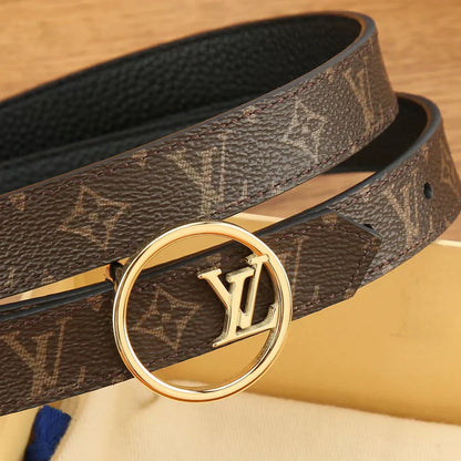 2025 Reversible Solid Calfskin Belt Width 2.0cm