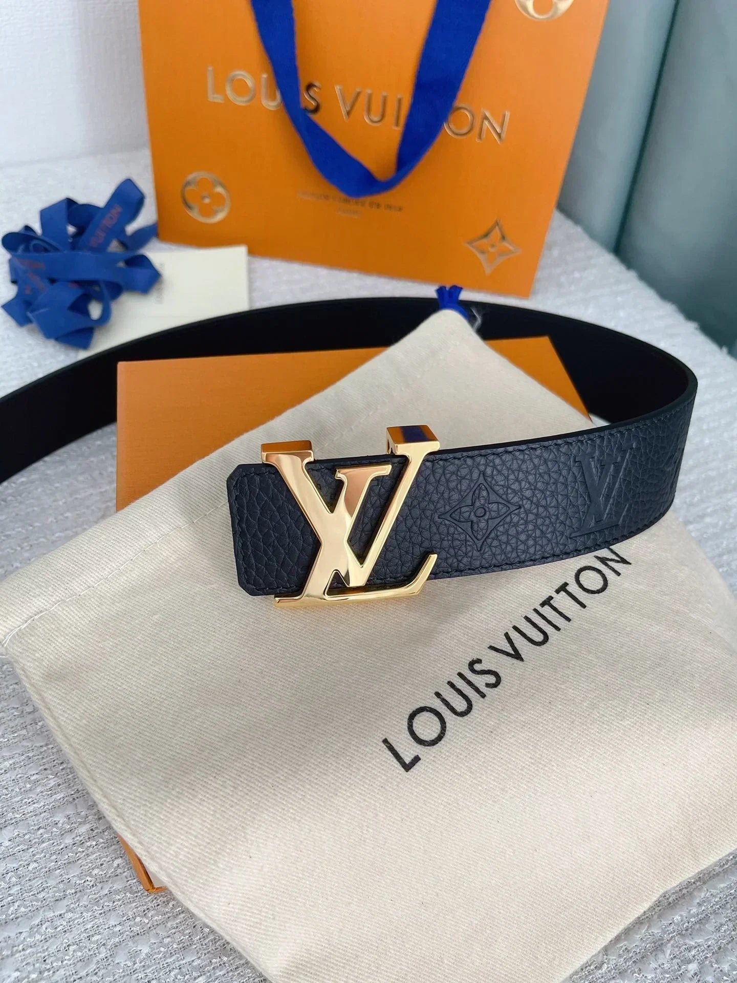 2025 Double-sided imported calfskin belt 4.0Cm