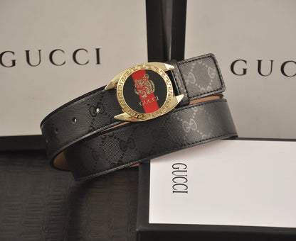 2025 2 Colors  printed letter leather belt