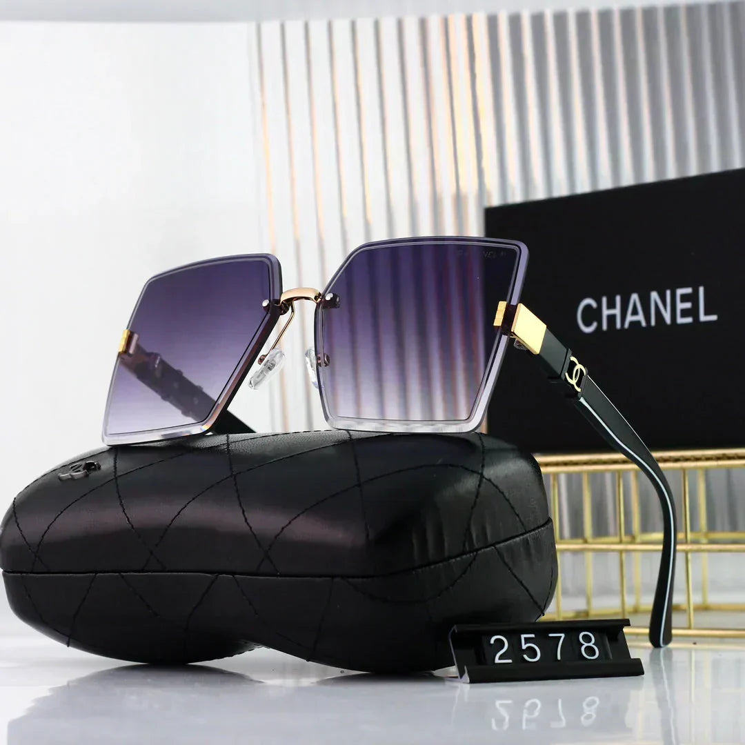 2025 Sunglasses  Square frameless fashion sunglasses