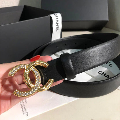 2025 Double-sided original calfskin belt width 3.0CM