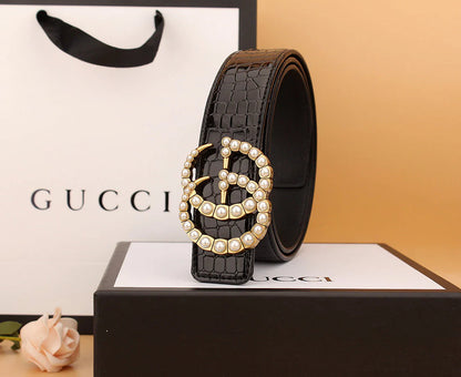 2025 2 styles of  double  pearl belt