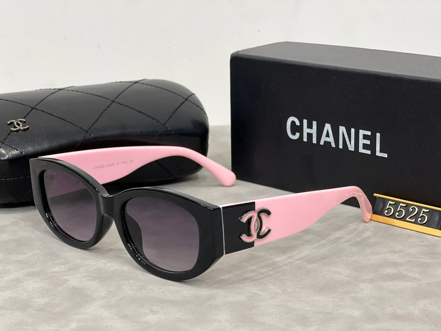 2025 Sunglasses  Black and white panda personality sunglasses