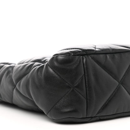 2025 Bag Lambskin Quilted CC 19 Shopping Bag Black