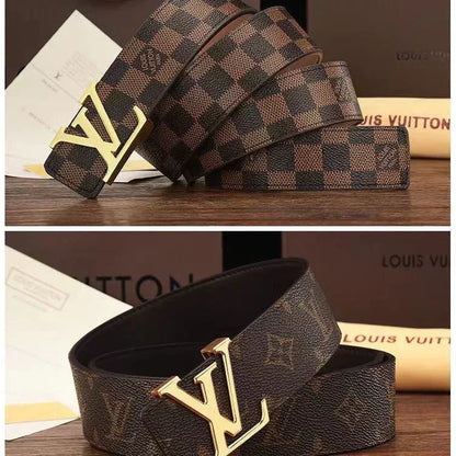 2025 3 Colors printed letter leather belt