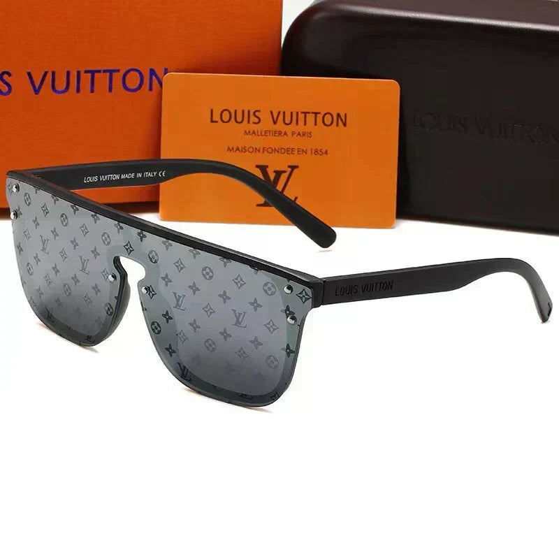 2025 One-piece lettering modern sunglasses