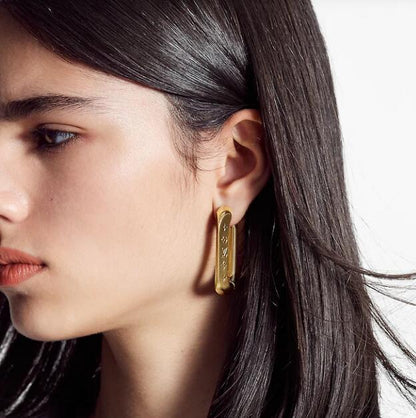 2025 2 Colors Edge Earrings