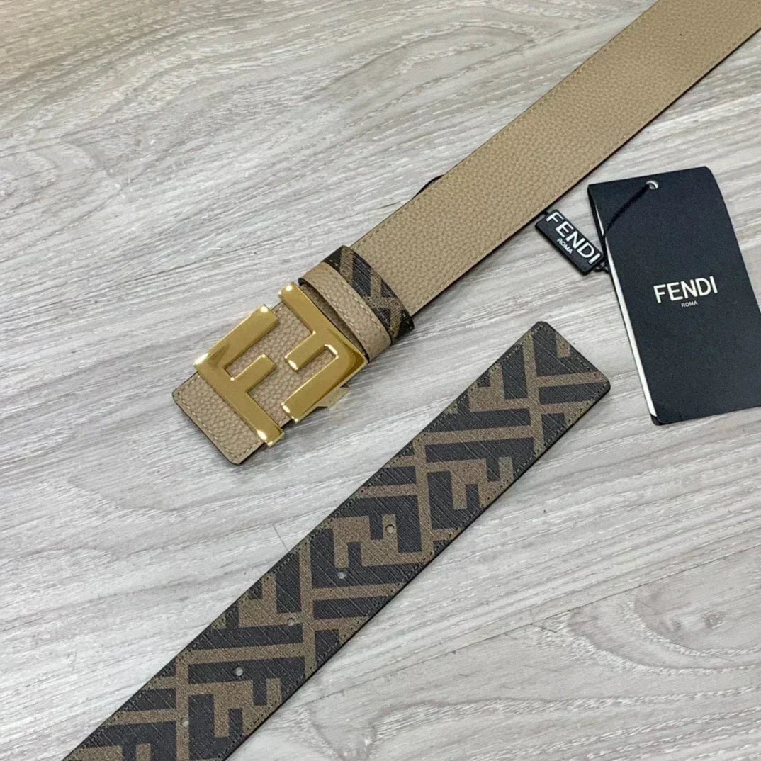 2025 Double loop reversible leather belt