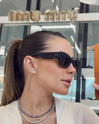 2025 Fashion Square Cat-Eye Sunglasses 6037