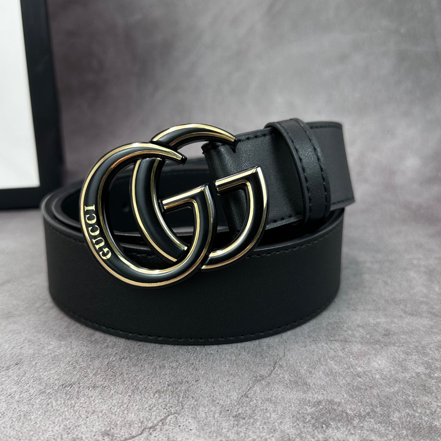 2025 2 Colors  printed letter leather belt