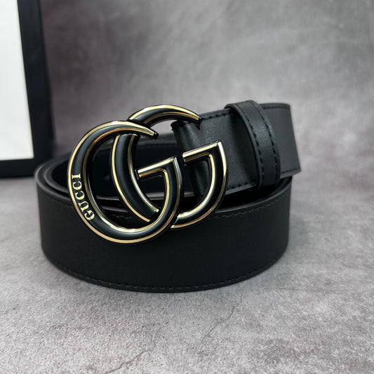 2025 2 Colors  printed letter leather belt