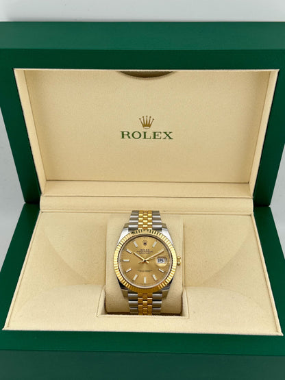 2025 Watch Datejust 126333 Yellow Gold Stainless Steel Champagne Dial Jubilee (2022)