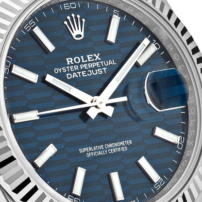 2025 Watch Datejust 126334 Stainless Steel Fluted Motif Blue Dial Jubilee (2023)