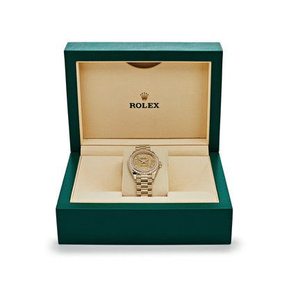 2025 Watch Datejust 279138RBR Yellow Gold Champagne Diamond Dial President (2022)