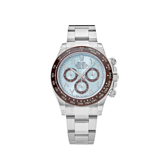 2025 Watch Daytona 116506 Platinum Ice Blue Arabic Dial