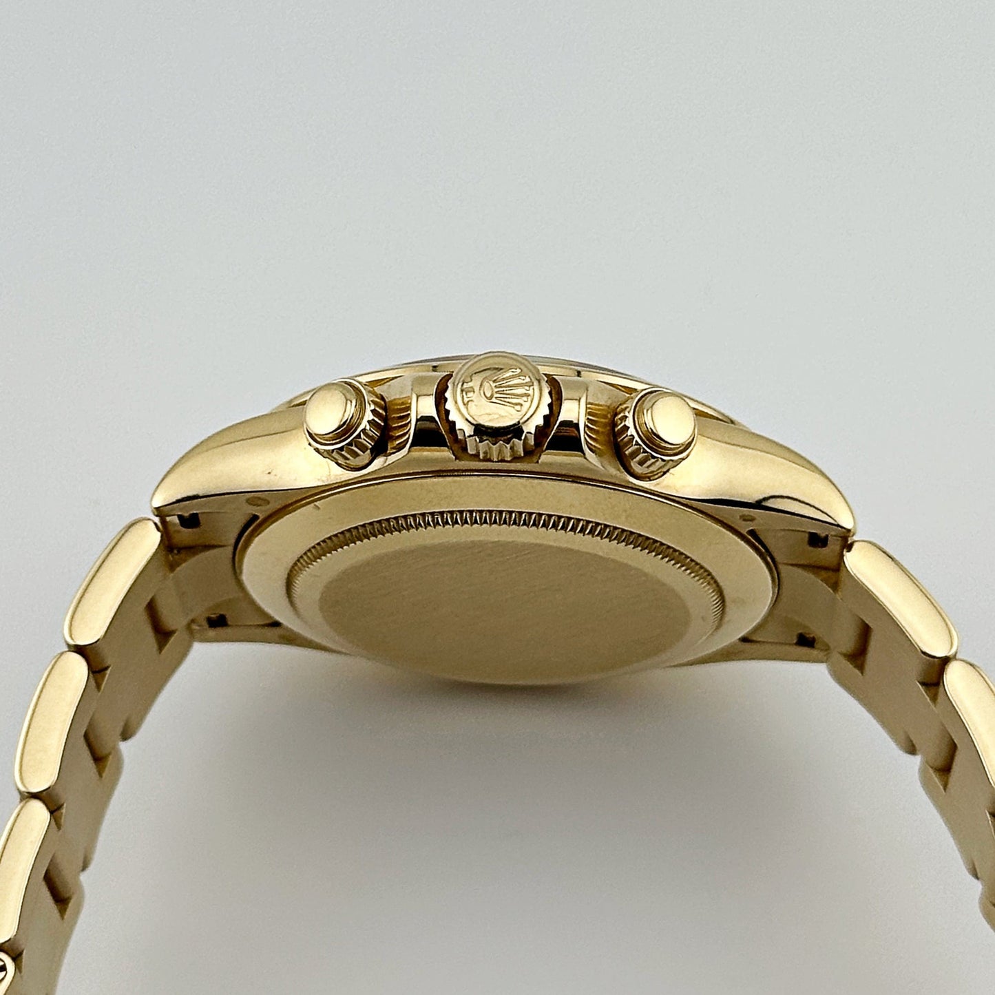 2025 Watch Daytona 116508 Yellow Gold Blue Racing Arabic Dial