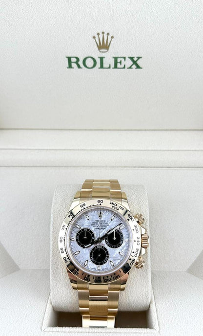 2025 Watch Daytona 116508 Yellow Gold Meteorite Dial