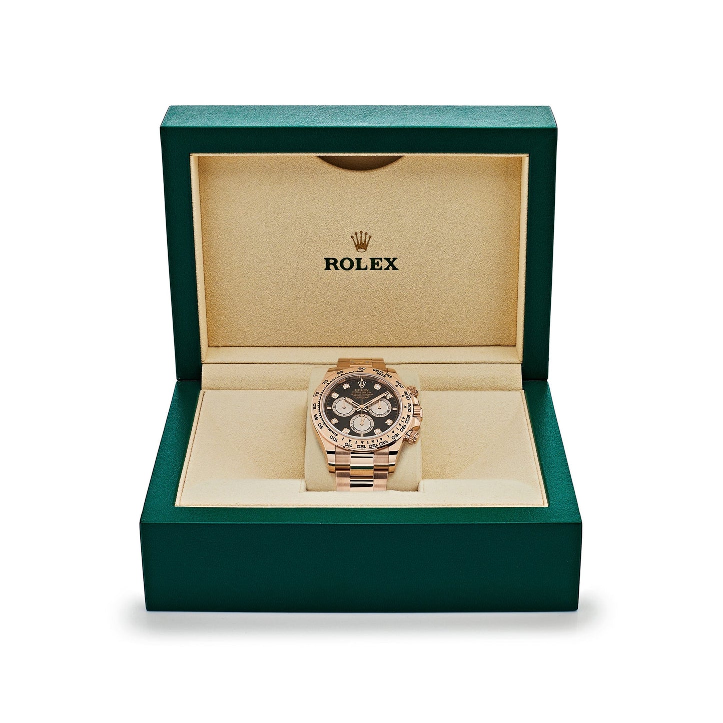 2025 Watch Daytona Cosmograph 126505 Rose Gold Black Diamond Dial (2023)