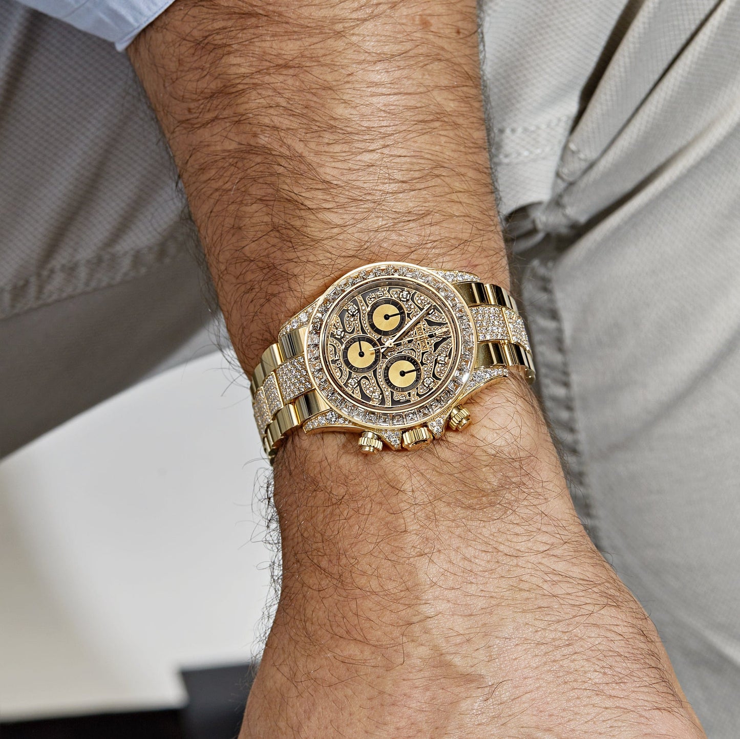 2025 Watch Daytona 'Eye of the Tiger' 116598TBR Yellow Gold Diamond Accents (2022)