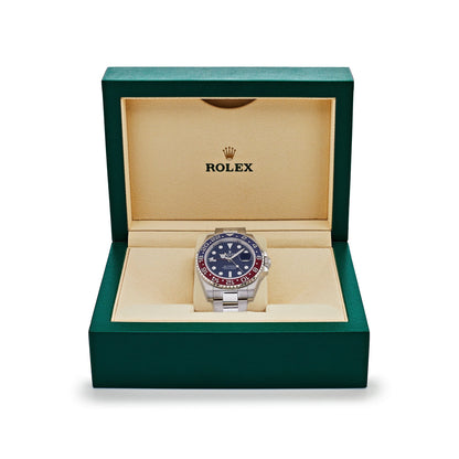 2025 Watch GMT-Master II 116719BLRO Pepsi White Gold Blue Dial Oyster