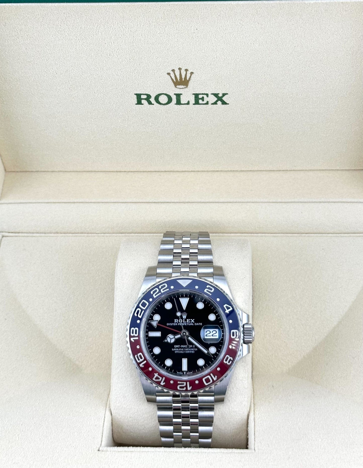 2025 Watch GMT-Master II 126710BLRO 'Pepsi' Stainless Steel Black Dial Jubilee (2019)