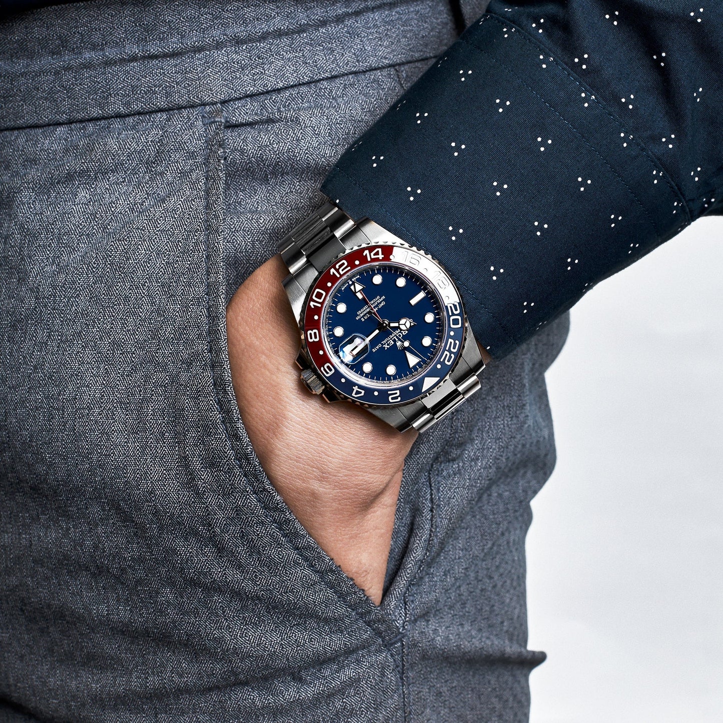 2025 Watch GMT-Master II 126719BLRO 'Pepsi' White Gold Blue Dial (2021)