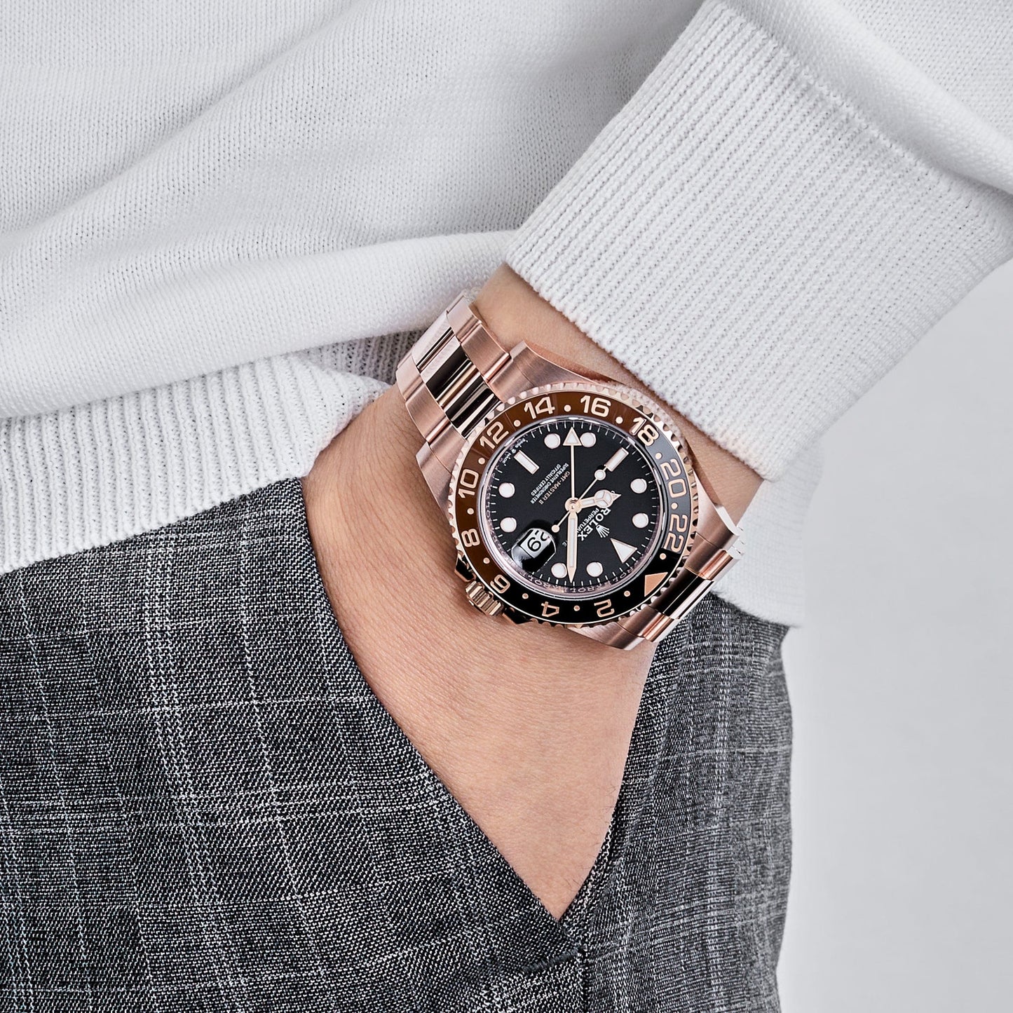 2025 Watch GMT-Master II 126715CHNR 'Root Beer' Rose Gold Black Dial (2023)