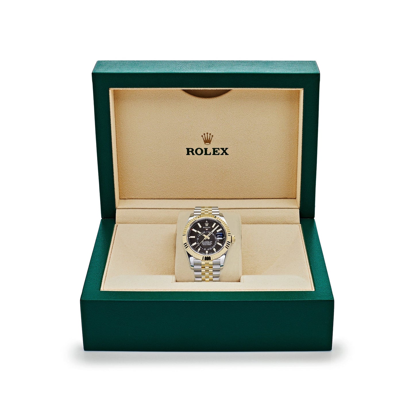 2025 Watch Sky-Dweller 336933 Stainless Steel Yellow Gold Jubilee Black Dial (2024)