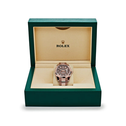 2025 Watch Sky-Dweller 326935 Rose Gold Chocolate Dial Oyster