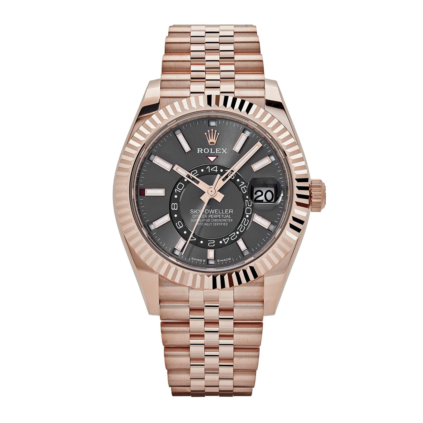 2025 Watch Sky-Dweller 336935 Everose Gold Slate Dial Jubilee