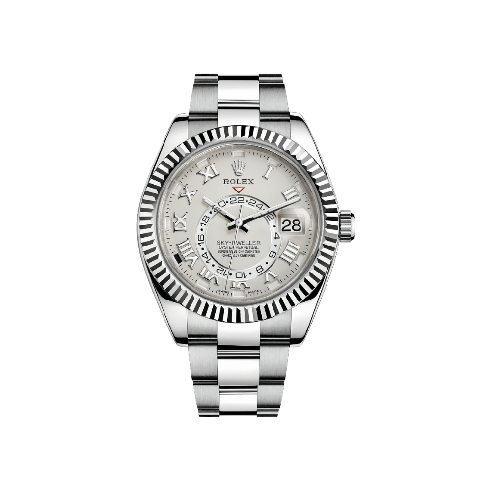 2025 Watch Sky-Dweller 326939 White Gold Ivory Roman Dial Oyster